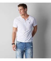 American Eagle | AEOレジェンドヘンリーネックTシャツ(Tシャツ/カットソー)