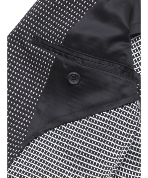 5351 POUR LES HOMMES（ゴーサンゴーイチプールオム）の「ワッフルクロスドビーノッチ1BSJK（ジャケット/アウター・メンズ・オフホワイト/ブラック・44/46/48/50）」の6枚目の写真
