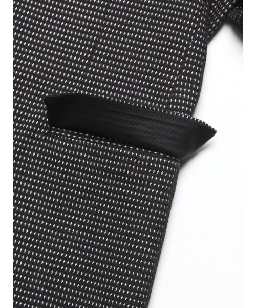 5351 POUR LES HOMMES（ゴーサンゴーイチプールオム）の「ワッフルクロスドビーノッチ1BSJK（ジャケット/アウター・メンズ・オフホワイト/ブラック・44/46/48/50）」の11枚目の写真