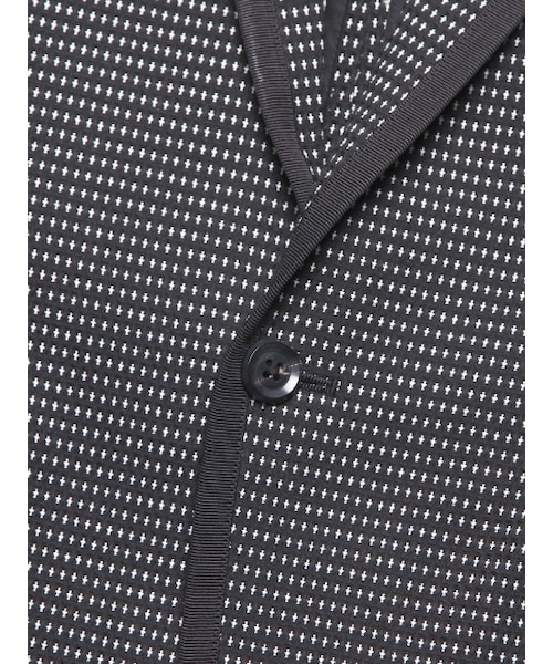 5351 POUR LES HOMMES（ゴーサンゴーイチプールオム）の「ワッフルクロスドビーノッチ1BSJK（ジャケット/アウター・メンズ・オフホワイト/ブラック・44/46/48/50）」の7枚目の写真