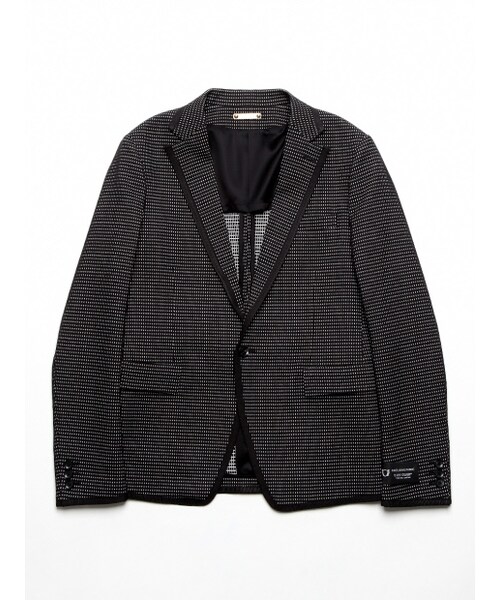 5351 POUR LES HOMMES（ゴーサンゴーイチプールオム）の「ワッフルクロスドビーノッチ1BSJK（ジャケット/アウター・メンズ・オフホワイト/ブラック・44/46/48/50）」の3枚目の写真