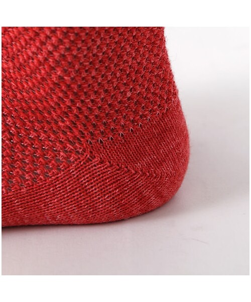 靴下屋（クツシタヤ）の「スペック総メッシュショートソックス（ソックス・靴下・レディース・キナリ/グレーモク/アカ/サックス/デニム/インディゴ・22.0～24.0cm）」の12枚目の写真