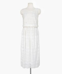 DHOLIC | ロングレースブラウジングワンピース(ワンピース)