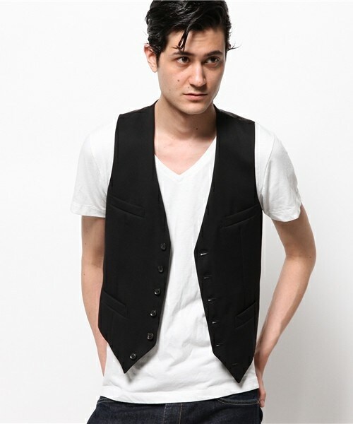 JOHN LAWRENCE SULLIVAN（ジョンローレンスサリバン）の「JOHN LAWRENCE SULLIVAN ベスト（ベスト・メンズ・ダークグレー/ブラック・38/36）」の6枚目の写真