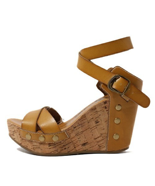 Bridget Birkin(ブリジットバーキン)の「【OroNero×Bridget Birkin】ベルトウエッジサンダル(サンダル・レディース・ブラウン/ダークブラウン/ベージュ/イエロー・35/36/37/38)」の5枚目の写真