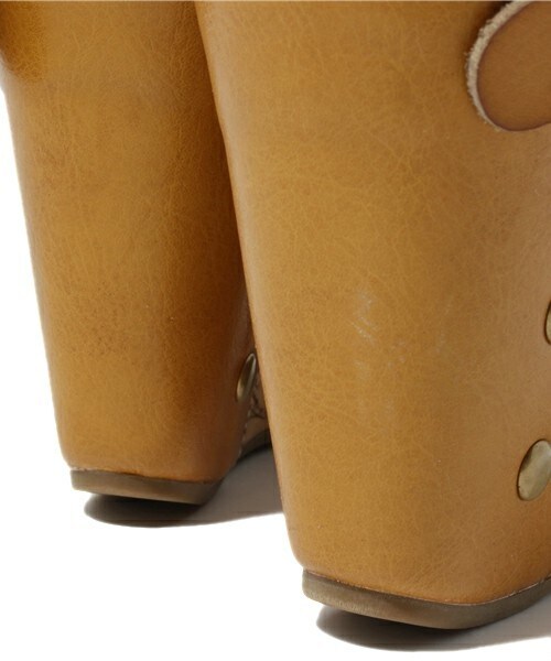 Bridget Birkin(ブリジットバーキン)の「【OroNero×Bridget Birkin】ベルトウエッジサンダル(サンダル・レディース・ブラウン/ダークブラウン/ベージュ/イエロー・35/36/37/38)」の11枚目の写真