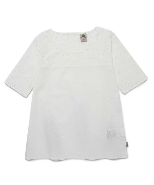 Timberland（ティンバーランド）の「フォレストリバー　リネントップ（シャツ/ブラウス・レディース・ブルー/ホワイト・XS/S/M/L/XL/XXL）」の2枚目の写真