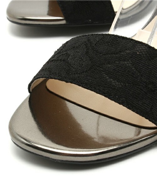 Bridget Birkin(ブリジットバーキン)の「花柄生地ヒールサンダル (542001)(サンダル・レディース・ホワイト/ブラック/イエロー/オレンジ・22.5/23/23.5/24/24.5/22)」の9枚目の写真