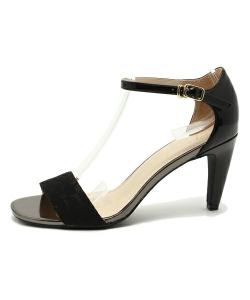 Bridget Birkin(ブリジットバーキン)の「花柄生地ヒールサンダル (542001)(サンダル・レディース・ホワイト/ブラック/イエロー/オレンジ・22.5/23/23.5/24/24.5/22)」の5枚目の写真