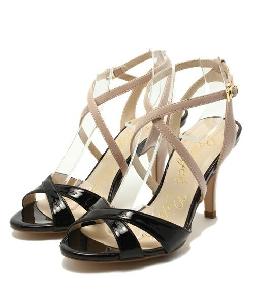 Bridget Birkin（ブリジットバーキン）の「カラーコンビストラップサンダル　（542004）（サンダル・レディース・ブラック/ベージュ/オレンジ・22.5/23/23.5/24/24.5/22）」の2枚目の写真