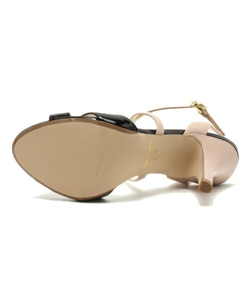 Bridget Birkin（ブリジットバーキン）の「カラーコンビストラップサンダル　（542004）（サンダル・レディース・ブラック/ベージュ/オレンジ・22.5/23/23.5/24/24.5/22）」の5枚目の写真