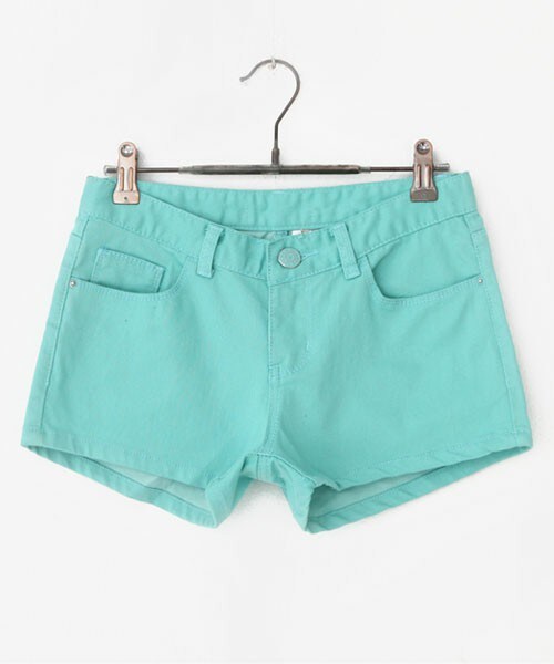 DHOLIC（ディーホリック）の「4colorsベーシックショートパンツ（その他パンツ・レディース・ホワイト/ミント/ブラック/ネイビー・S/M/L）」の3枚目の写真