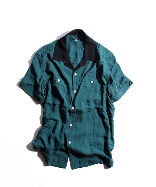 FREAK'S STORE（フリークスストア）の「レーヨンボーリンシャツ（その他・メンズ・ブラック/レンガ/グリーン/ネイビー・M/L）」の6枚目の写真