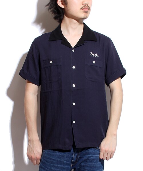 FREAK'S STORE（フリークスストア）の「レーヨンボーリンシャツ（その他・メンズ・ブラック/レンガ/グリーン/ネイビー・M/L）」の4枚目の写真