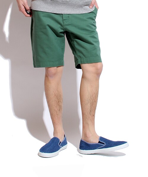 FREAK'S STORE（フリークスストア）の「ツイルニーハイショーツ（パンツ・メンズ・ホワイト/ブラック/ベージュ/グリーン/ブルー/ネイビー・S/M/L）」の4枚目の写真