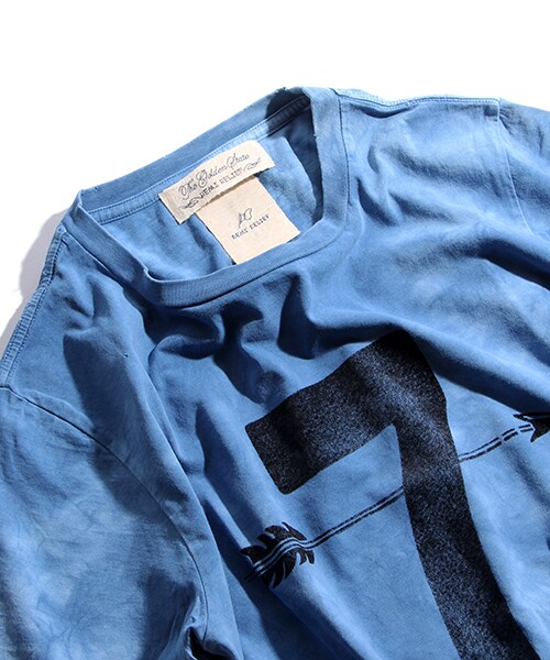 REMI RELIEF(レミレリーフ)の「インディゴタイダイプリントTEE(トップス・メンズ・サックスブルー/ブルー・M/L)」の5枚目の写真