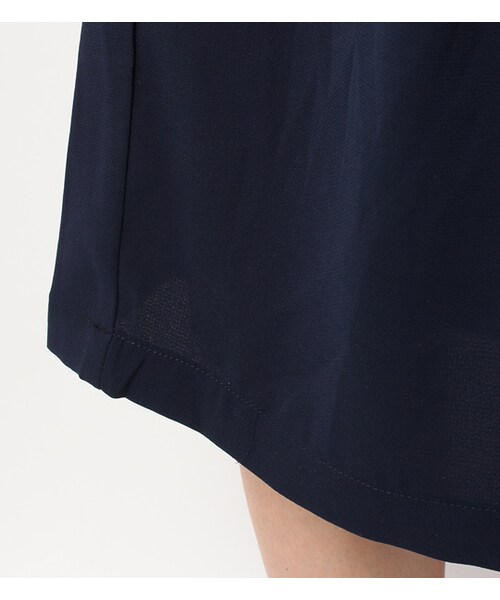 mysty woman（ミスティウーマン）の「カットソー×ガウチョパンツセットアップ（ワンピース/ドレス・レディース・オフホワイト/ネイビー/ブルー・M）」の9枚目の写真