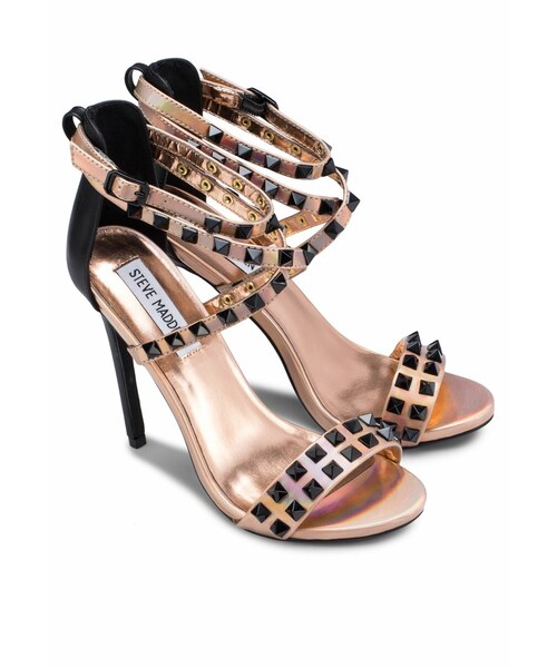 Steve Madden スティーブマデン レディース 女性用 メガネ 眼鏡 サングラス Sawyer - Zebra Gold/Black Tips