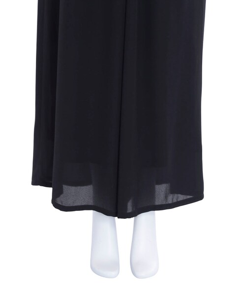 EVRIS（エヴリス）の「シースルーワイドパンツ（パンツ・レディース・ホワイト/ブラック）」の10枚目の写真