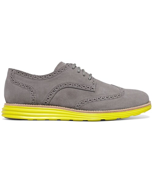 COLE HAAN（コールハーン）の「Cole Haan Lunar Grand Wing-Tip Oxfords（シューズ・メンズ・Charcoal/Volt・9.5）」の2枚目の写真