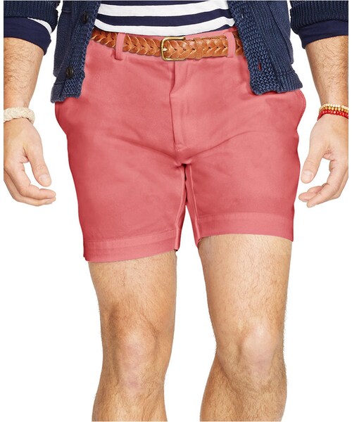 POLO RALPH LAUREN（ポロ ラルフ ローレン）の「Polo Ralph Lauren Classic-Fit 6" Chino Shorts（その他パンツ・メンズ・Blue/White/Berry・40/30/31/35/36/42/33/38/32/34）」の2枚目の写真