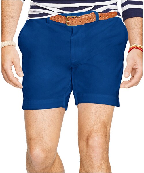 POLO RALPH LAUREN（ポロ ラルフ ローレン）の「Polo Ralph Lauren Classic-Fit 6" Chino Shorts（その他パンツ・メンズ・Blue/White/Berry・40/30/31/35/36/42/33/38/32/34）」の3枚目の写真