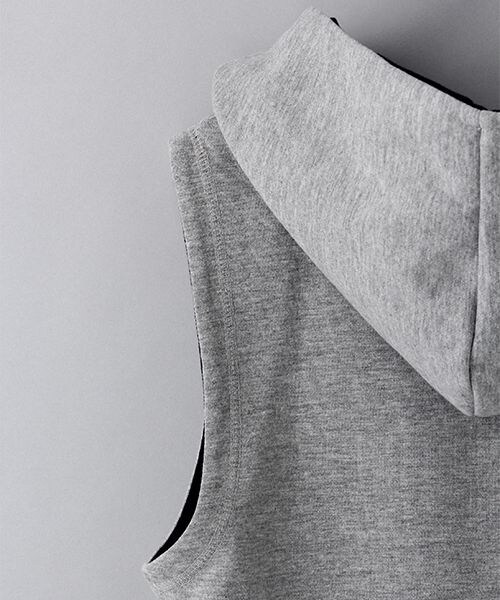 JEANASIS（ジーナシス）の「ウラケフードプルオーバー（トップス・レディース・オフホワイト(08)/グレー(15)・ＦREE）」の8枚目の写真