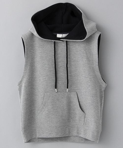 JEANASIS（ジーナシス）の「ウラケフードプルオーバー（トップス・レディース・オフホワイト(08)/グレー(15)・ＦREE）」の2枚目の写真