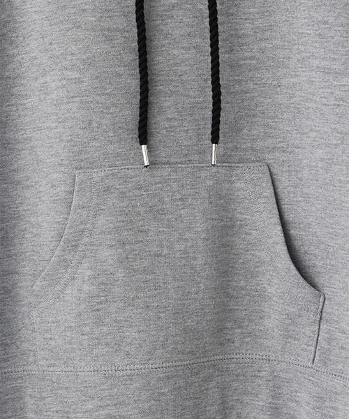 JEANASIS（ジーナシス）の「ウラケフードプルオーバー（トップス・レディース・オフホワイト(08)/グレー(15)・ＦREE）」の6枚目の写真
