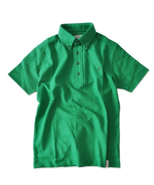 ADAM ET ROPE'（アダムエロペ）の「【Wild Life Tailor】ハチノスポロシャツ（Ｔシャツ/カットソー・メンズ・グレー/ホワイト/ダークブラウン/モスグリーン/ネイビー/サックス・S/M/L）」の4枚目の写真