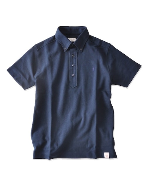 ADAM ET ROPE'（アダムエロペ）の「【Wild Life Tailor】ハチノスポロシャツ（Ｔシャツ/カットソー・メンズ・グレー/ホワイト/ダークブラウン/モスグリーン/ネイビー/サックス・S/M/L）」の5枚目の写真