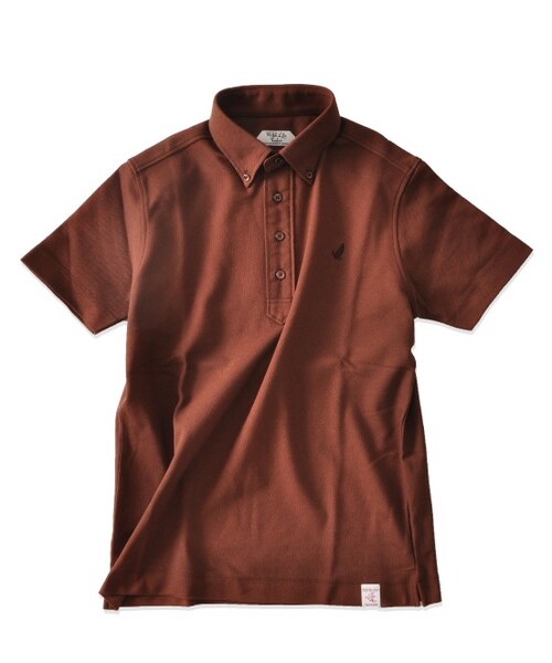 ADAM ET ROPE'（アダムエロペ）の「【Wild Life Tailor】ハチノスポロシャツ（Ｔシャツ/カットソー・メンズ・グレー/ホワイト/ダークブラウン/モスグリーン/ネイビー/サックス・S/M/L）」の3枚目の写真