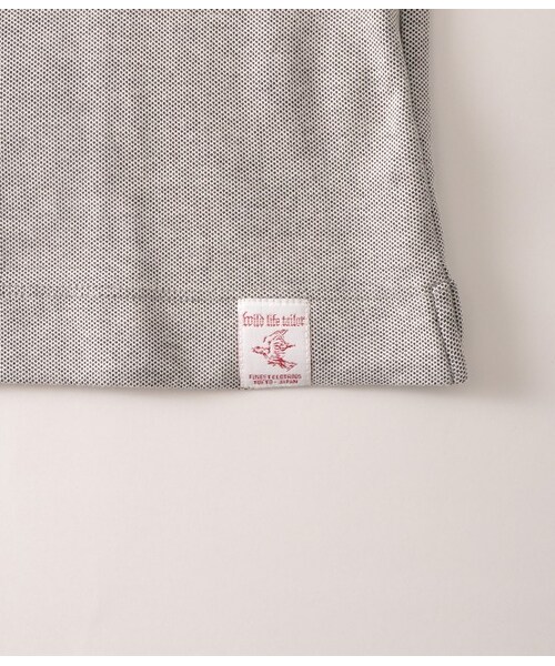 ADAM ET ROPE'（アダムエロペ）の「【Wild Life Tailor】ハチノスポロシャツ（Ｔシャツ/カットソー・メンズ・グレー/ホワイト/ダークブラウン/モスグリーン/ネイビー/サックス・S/M/L）」の13枚目の写真
