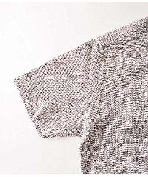 ADAM ET ROPE'（アダムエロペ）の「【Wild Life Tailor】ハチノスポロシャツ（Ｔシャツ/カットソー・メンズ・グレー/ホワイト/ダークブラウン/モスグリーン/ネイビー/サックス・S/M/L）」の11枚目の写真