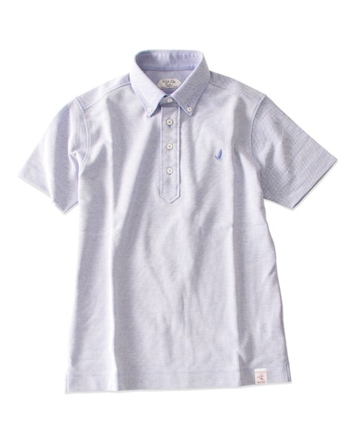 ADAM ET ROPE'（アダムエロペ）の「【Wild Life Tailor】ハチノスポロシャツ（Ｔシャツ/カットソー・メンズ・グレー/ホワイト/ダークブラウン/モスグリーン/ネイビー/サックス・S/M/L）」の6枚目の写真