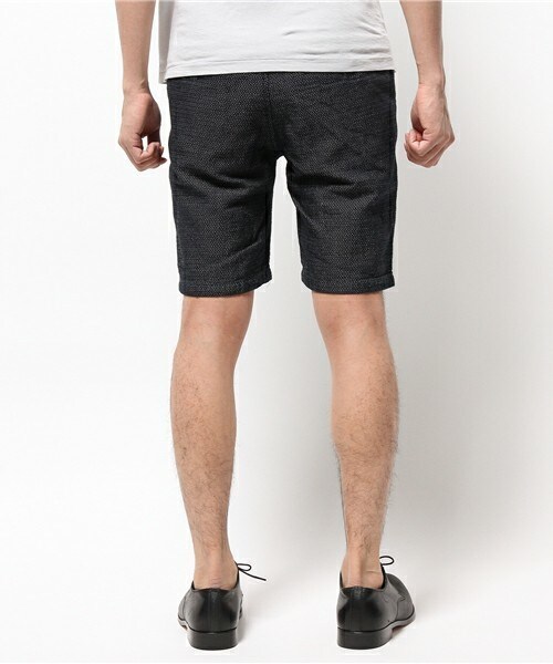 Johnbull Private labo（ジョンブルプライベートラボ）の「インディゴショーツ（その他パンツ・メンズ・インディゴブルー/ホワイト・SMALL/MEDIUM/LARGE）」の4枚目の写真