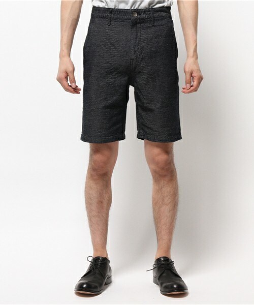 Johnbull Private labo（ジョンブルプライベートラボ）の「インディゴショーツ（その他パンツ・メンズ・インディゴブルー/ホワイト・SMALL/MEDIUM/LARGE）」の5枚目の写真