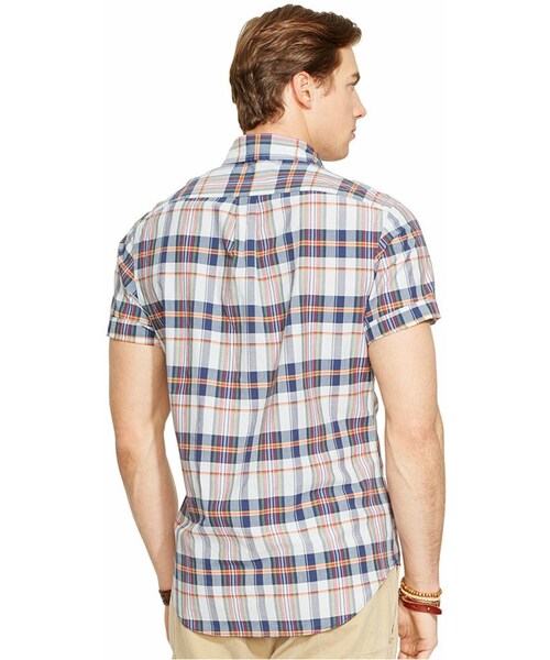 POLO RALPH LAUREN（ポロ ラルフ ローレン）の「Polo Ralph Lauren Short-Sleeved Madras Shirt（シャツ/ブラウス・メンズ・Navy Madras/Green Madras・XXL/XL/M/L/S）」の3枚目の写真
