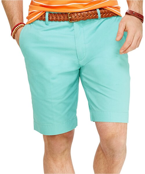 POLO RALPH LAUREN（ポロ ラルフ ローレン）の「Polo Ralph Lauren Cotton Flat-Front Short（その他パンツ・メンズ・Boating Khaki/Water Fall/Pale Citrus/Orange/White/New Cyan/Mai Tai・40/38/36/32/35/42/34/33/30/31）」の3枚目の写真