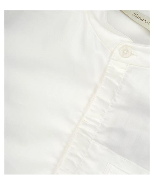 plain-me（プレインミー）の「立領鬆身風格白襯衫（その他・メンズ・白）」の3枚目の写真