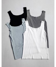 mooncat | 圓領細織背心色(ジャケット/アウター)