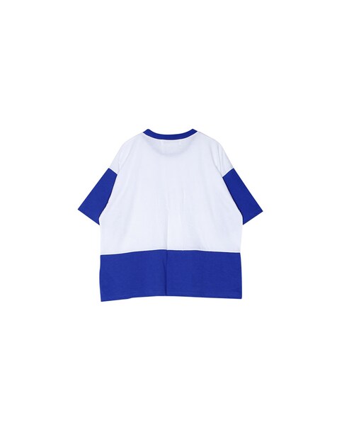 ROCKET x LUNCH（ロケットアンドランチ）の「BLOCKING T（トップス・レディース・BLUE/PINK・FREE）」の3枚目の写真