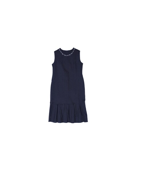 ROCKET x LUNCH（ロケットアンドランチ）の「STRIPE DENIM OPS（ワンピース/ドレス・レディース・BLUE/BLACK・FREE）」の2枚目の写真