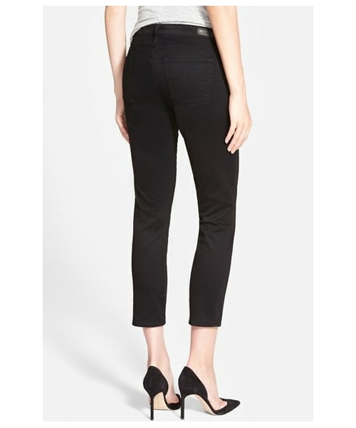 AG JEANS（エージージーンズ）の「AG 'Stilt' Cigarette Leg Crop Jeans (Super Black)（デニムパンツ・レディース・Super Black・32/24/25/26/27/28/29/30/31）」の4枚目の写真