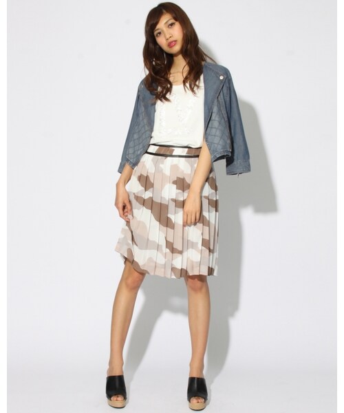 VICKY(ビッキー)の「綿テンセルデニム7分ライダースジャケット(ジャケット/アウター・レディース・ブルー・SS/S/M)」の8枚目の写真