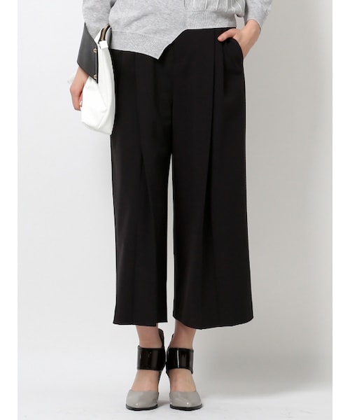 Abahouse Devinette（ドゥヴィネット）の「タックガウチョパンツ【GINGER2015年06月号P.127掲載】（パンツ・レディース・gray/black・1/2）」の2枚目の写真