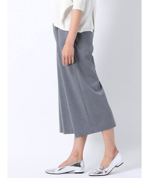 Abahouse Devinette（ドゥヴィネット）の「タックガウチョパンツ【GINGER2015年06月号P.127掲載】（パンツ・レディース・gray/black・1/2）」の4枚目の写真