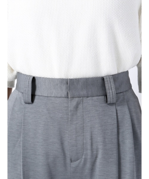 Abahouse Devinette（ドゥヴィネット）の「タックガウチョパンツ【GINGER2015年06月号P.127掲載】（パンツ・レディース・gray/black・1/2）」の7枚目の写真