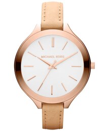 MICHAEL KORS | MICHAEL Michael Kors Michael Kors 'Slim Runway' Leather Strap Watch, 42mm(アナログ腕時計)