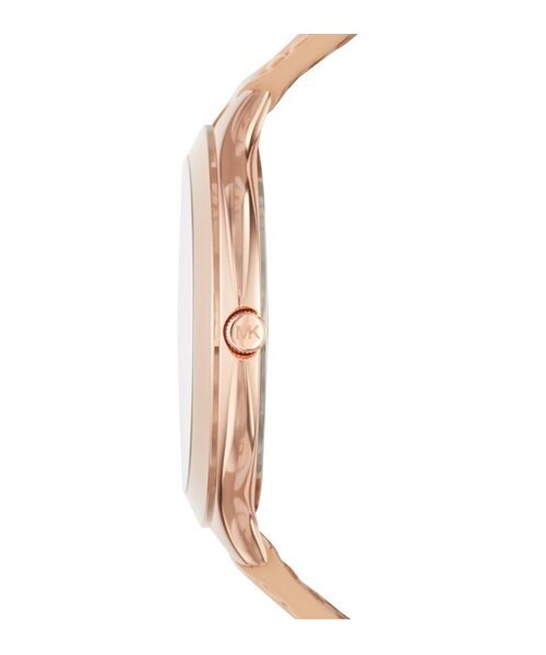 MICHAEL KORS（マイケルコース）の「MICHAEL Michael Kors Michael Kors 'Slim Runway' Leather Strap Watch, 42mm（アナログ腕時計・レディース・Vachetta/ Rose Gold）」の2枚目の写真